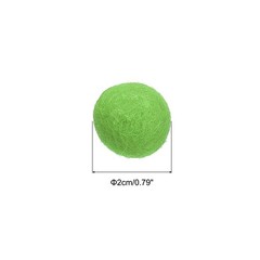 Wool Felt Balls Beads Woolen Fabric 2cm 20mm Green for Home Crafts 10Pcs