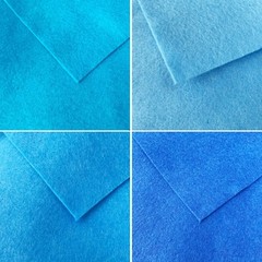 7 PCS 18×18 Inch 1.4mm Soft Felt Fabric Sheet Blue Series DIY Craft Patchwork