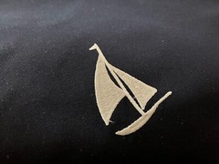 Ralph Lauren Nautical, Sailboat, Ocean Racer Fabric, Embroidered, Fabric, Ahoy