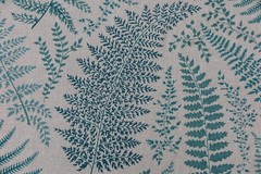 CHIVASSO CURTAIN FABRIC DESIGN “Botanical Garden” 3.1 metres TEAL CH2666/050