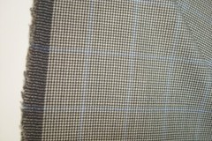 2.88 yd UK Wool Flannel Fabric Luxury 120s Suiting Jacket 9 oz Charcoal 104″ BTP