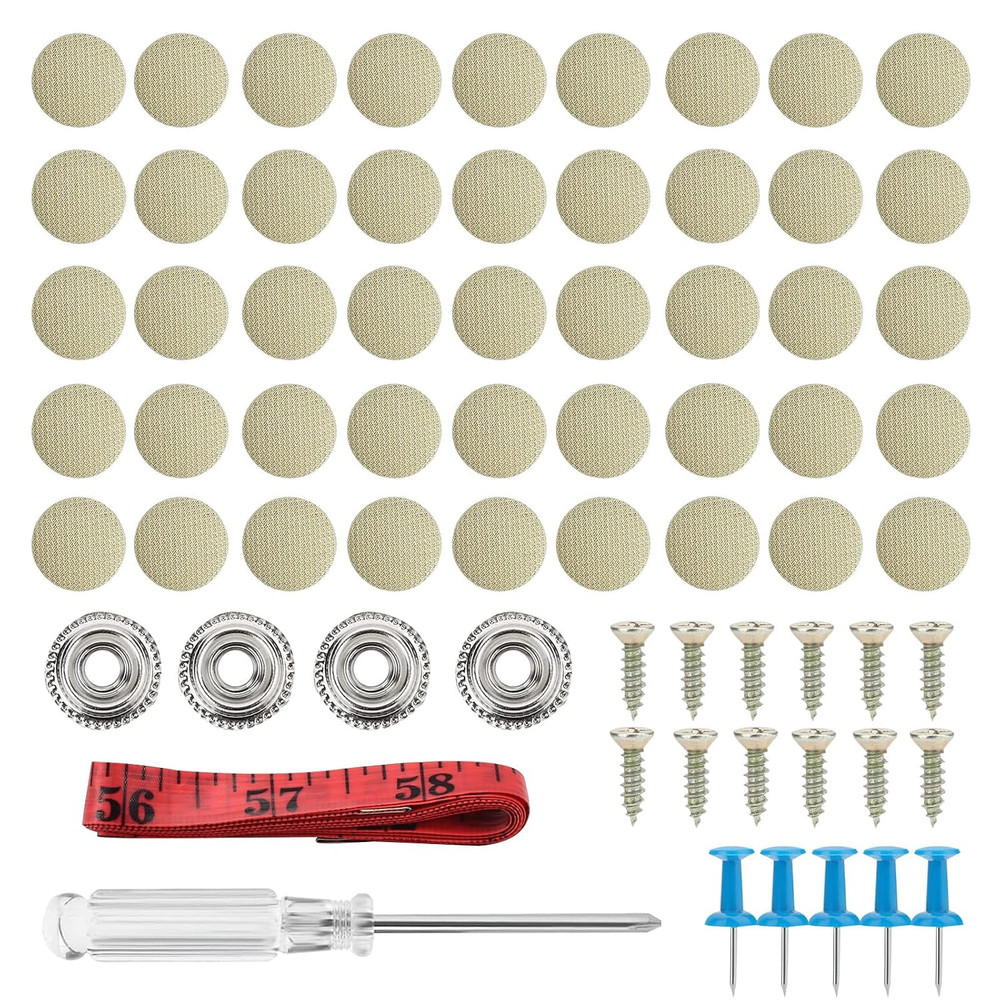 202 Pieces Car Roof Headliner Repair Button Kit, Car Ceiling Fabric Repair Pins