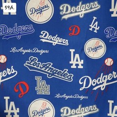 Sports Cotton Fabric by the ½ yard- Baseball Teams