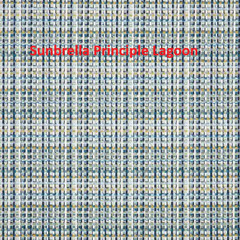 Sunbrella Principle Lagoon 16009-0002 Outdoor/Indoor fabric by the yard, 54″wide