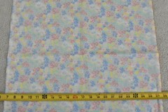 By 1/2 Yd, Vintage, Pastel Floral on Light-Weight Cotton, P5753