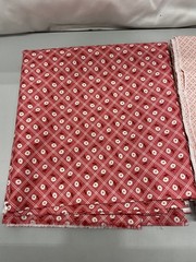 Riley Blake Lot Of 2x Berry And Sage Coral Red & Frosting – Approx 2 Yards Each
