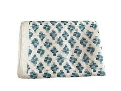 Rebecca Atwoods Bricks Blue And Green Fabric 56.5 Inches x 78 Inches