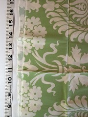 Rowan/Westminster Fibers Fabric, “Bali Gate”, green, just shy of 1/2 Yd