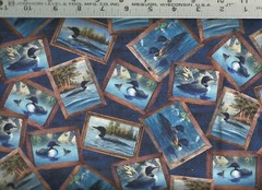 Quilting Treasures ~ Realistic Loons Photo Patch ~ 100% Cotton Quilt Fabric BTY
