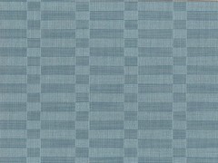 Perennials Outdoor Ottoman Weave Uphol Fabric- Foxglove Lane / Bluestone 2.10 yd