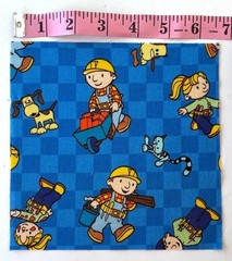 Fabric Squares – Bob the Builder and Construction 6.5 x 6.5 and Strips 54″ x 5″