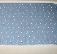 Houston Astros Chambray ~ Logo Pattern MLB Cotton Fabric 1/4 Yard 9” X 58”