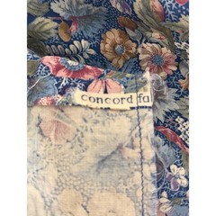 Vintage Concord Fabrics Floral Cotton Textile Cottagecore Grandmacore Victorian