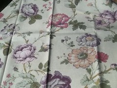 Purple & Pink Flowers Print Material Floral Printed Fabric 55″ x 21″ MT102