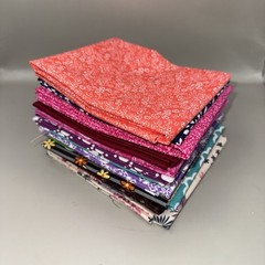 13 Fat Quarters Fabric 100% Cotton Multi Colors and Patterns 18″x21″/22″