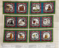 HENRY GLASS – RESCUED & LOVED BOOK PANEL #9398P-42 BY THE WHOLE COUNTRY CABOODLE