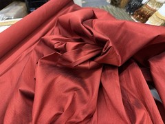 Faux Dupioni Fabric 54” Width Sold By The Yard Red Wine￼