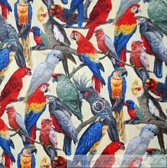 BonEful Fabric FQ Cotton Quilt Yellow Red Blue Green White Birthday Balloon Baby