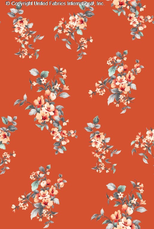 Challis Rayon Printed Daphy, Floral Fabric, Dress Fabric, Sewing Fabric