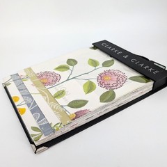 Clarke & Clarke Pavilion Fabric Sample Book Embroidered Floral Swatches 17×13