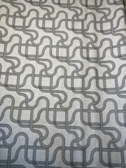 Abstract Lines Cotton Quilting Fabric Grey Black 1 Yard X 43”