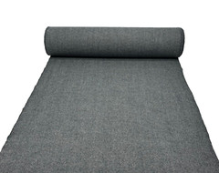KNOLL TEXTILES ALTER EGO MYSTERIOUS GRAY WOVEN WOOL FURNITURE FABRIC BTY 43″WIDE