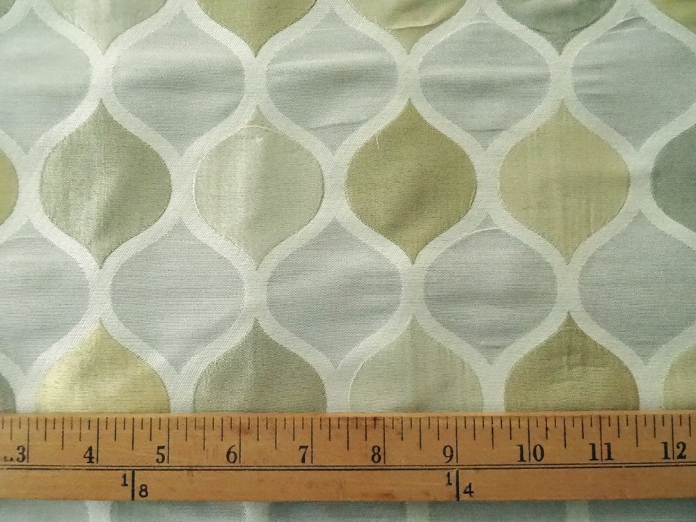 RICHLOOM RIGA OGEE POLY/VISCOSE UPHOLSTERY FABRIC 17″X17″