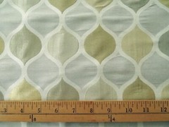 RICHLOOM RIGA OGEE POLY/VISCOSE UPHOLSTERY FABRIC 17″X17″