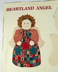Heartland Angel 16″ Calico Patchwork Doll Decor Christmas Cotton Fabric Panel
