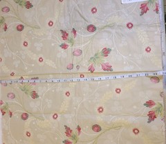 Scalamandre Designer Fabric- Sample GRENADA – Lampas 24 ”x 24 ” Viscose Cotton