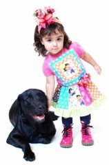 BonEful FABRIC FQ Cotton White VTG OOP Girl DORA Explorer Boots Monkey Polka Dot