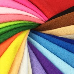 24 PCS 20x30cm 1.4mm Soft Felt Fabric Sheet Assorted Color Craft Sewing DIY