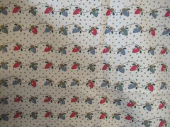 Christmas TREE Lights ON TAN Cotton Fabric RED&GREEN LIGHTS SBTYX44″W NEW