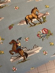 COWGIRL By ECHO PARK PAPER CO RILEY BLAKE COTTON FABRIC HALF YARD
