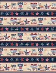 Wilmington Fabric – Patriotic – Stars Of Valor Quilting And Crafting Fabric