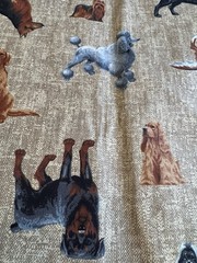 Cranston VIP Joan Messmore Fabric Different Dog Breeds 5 1/2 Yards