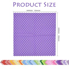 42Pcs 10×10 Quilting Cotton Fabric Red/Pink/Yellow/Green/Blue/Purple