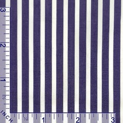 100% Cotton Fabric by Yard Navy Blue White Stripes Suit Shirt Tailoring Material