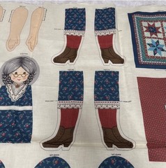 Cranston Quilting Granny Doll Cut and Sew Fabric Panel
