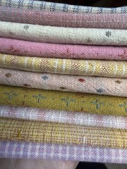 10 pcs Yarn-Dyed Cotton Fabric Bundle 7×9” Patchwork Quilting