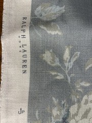 11 Yards Of Ralph Lauren Francoise Bouquet Slate Color Fabric