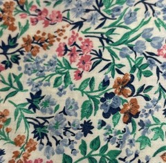 Floral Cotton Fabric 19×46″ Multi-Color Sewing Crafts