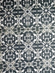 Silent Cinema by Jenean Morrison Gray & White Flower Designs – Cotton – 36″x42″