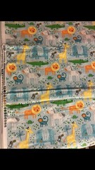 Jo-Ann Fabric Sweet Jungle Animals Super Snuggle Flannel Fabric 4 Yards