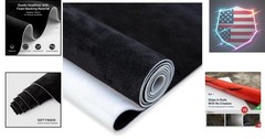 Suede Auto Headliner Fabric 36″ L × 60″ W with Foam Backing – Black Interior …