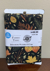 Loops & Threads Fabric – New – 36″ x 44″ – Autumn Fall Leaf Leaves Halloween