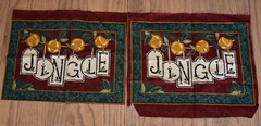 ROYAL HOLIDAY deb strain MODA snowflakes CHRISTMAS ORNAMENTS burgundy PIECES