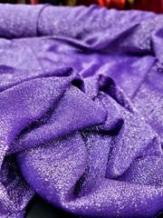 Shimmering Lavender Lame Fabric Sold By The Yard Sewing Crafts Light Weight