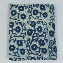 1 Yard Hand Block Floral Print Fabric Natural Cotton Indian Sanganeri Fabric