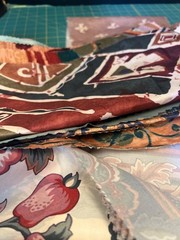 Vintage Fabric Remnants Assorted Patterns & Colors Sewing Crafting 5lbs
